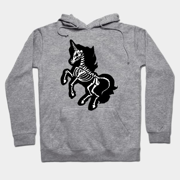 Unicorn Skeleton Hoodie by Xeire